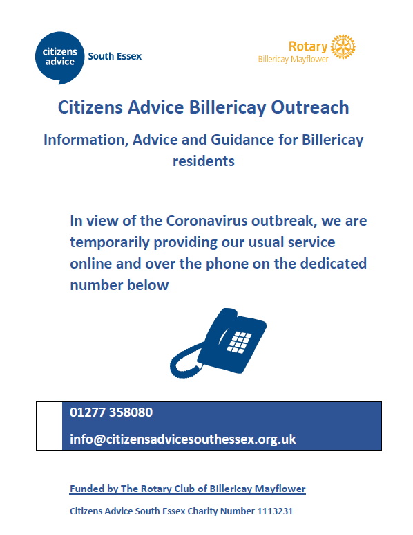 Information, Advice and Guidance for Billericay residents